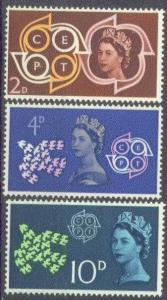 GREAT BRITAIN  382-84 MNH 1961 CEPT (EUROPA) CD4