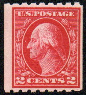 US #411 F-VF OG NH, eye popping color!