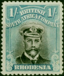 Rhodesia 1922 1s Black & Dull Blue SG300 Fine MM
