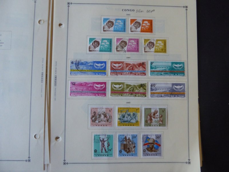 Belgium Congo 1941-1971 Stamp Collection on Alb Pgs