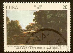 CUBA Sc# 2383 NATIONAL MUSEUM PAINTINGS art artwork  20c 1981 used cto