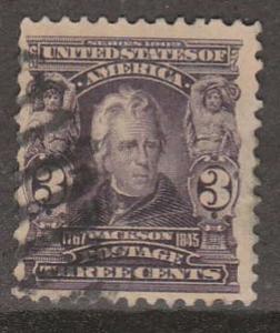 U.S. Scott #302 Jackson Stamp - Used Single