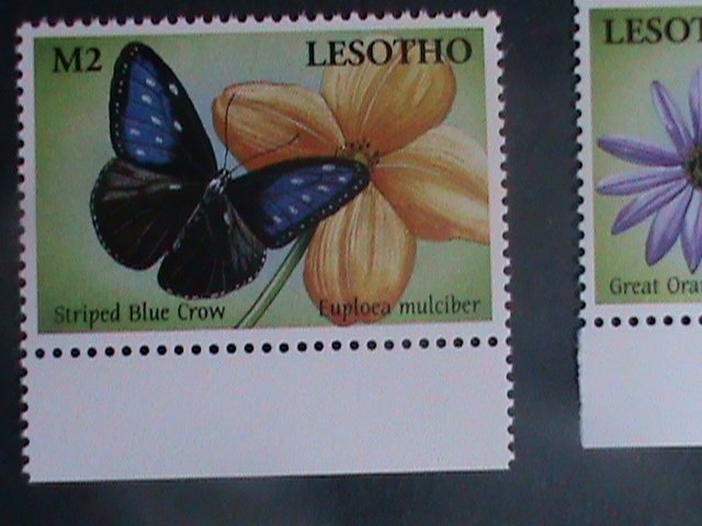 ​LESOTHO 2001-SC#1261-6 BEAUTIFUL-COLORFUL LOVELY BUTTERFLY- MNH SET VERY FINE