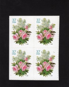 3836 Flowers, MNH blk/4