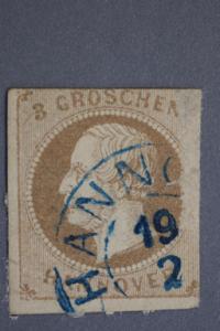 Hannover #23 3 Groschen 1861 CV $40.00