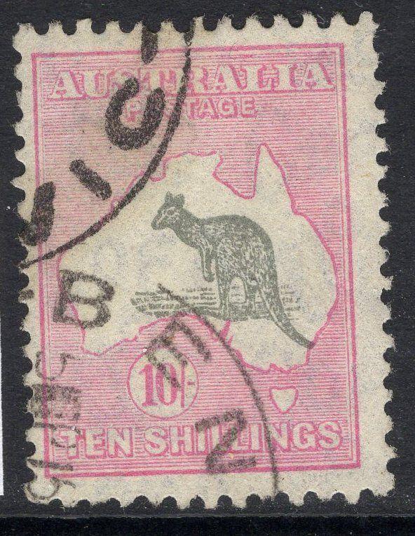 AUSTRALIA SG136 1932 10/= GREY & PINK FINE USED