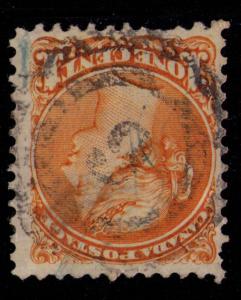 Canada #  35a Used F-VF nice  2R 6  London cancel R/F 4