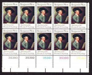 United States Scott #1553 Mint Plate Block NH OG, 10 beautiful stamps!