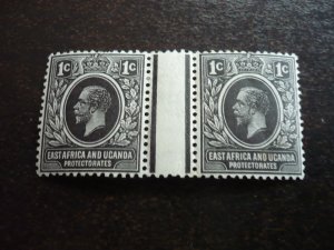 Stamps - East Africa & Uganda - Scott# 40 - Mint Never Hinged Gutter Pair