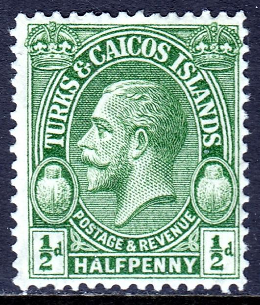 Turks and Caicos Islands - Scott #60 - MH - Mult. Script CA Wmk - SCV $0.95