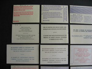 Canada 31 different (Ut varieties) 70s and back complete booklets check them out