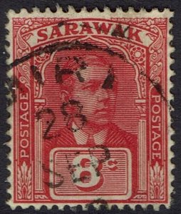 SARAWAK 1922 RAJA BROOKE 8C NO WMK USED