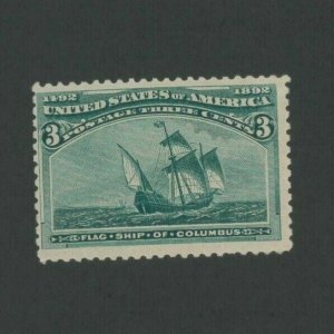 1893 United States Postage Stamp #232 Mint F/VF Lightly Hinged