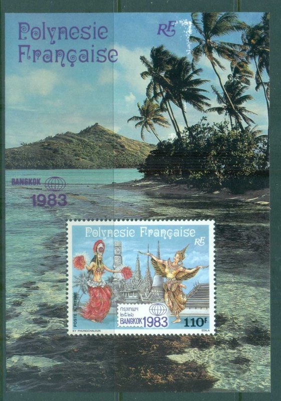 French Polynesia 1983 Bangkok '83 Stamp Ex. Dancers MS MUH