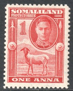 Somaliland Scott 97 - SG106, 1942 George VI 1a MH*