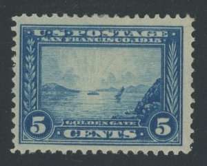 USA 399 - 5 cent Panama Pacific Perf 12 - VF Mint hinged