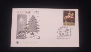 C) 1972. ARGENTINA. FDC. CHRISTMAS TREE. CHRISTMAS STAMP OF THE WIZARDS. XF