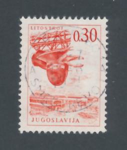 Yugoslavia 1966 Scott 834 used - 30p, Litostroy turbine 