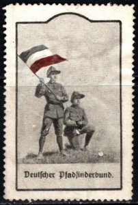 Vintage Germany Poster Stamp German Scout Association Unused