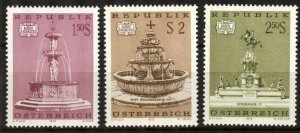 Austria 1972 Fountains Mi.1382/4 MNH