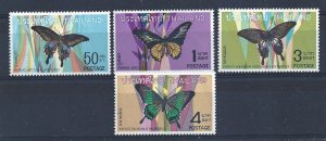 1968 Thailand - SG 602-605 BUTTERFLIES 4 values MNH **