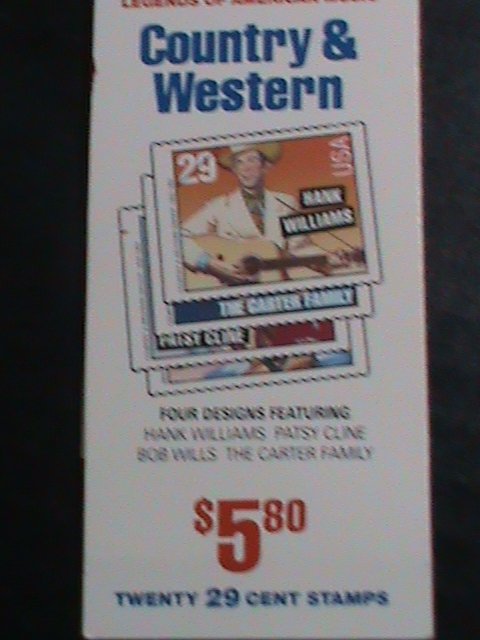 ​UNITED STATES-1993 SC# 2271-4 AMERICAN MUSIC MNH BOOKLET OF 4 STAMP VERY FINE