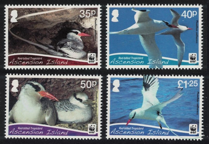 Ascension Red-billed Tropicbird 'Phaethon aethereus' Bird WWF 4v 2011 MNH