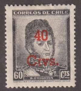 Chile 266 Bernardo O'Higgins O/P 1952