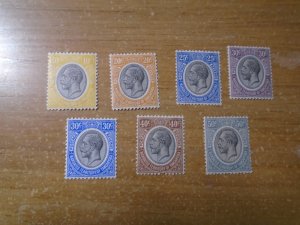 Tanganyika  #  30/32-37  MH