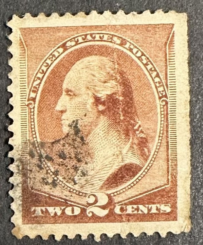 US #210 Used VF 2c Washington 1883 [B9.8.1]