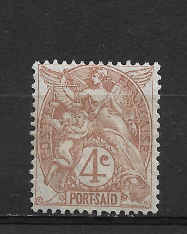 French Offices-Port Said 4c Scott # 21,VF MLH*OG (FC-6)