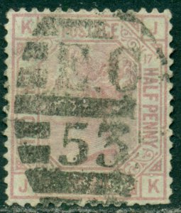 GREAT BRITAIN SG-141, SCOTT # 67, USED, PLATE # 17 , VERY FINE, GREAT PRICE!