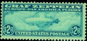 UNITED STATES 1930 Airmails $2.60 blue Graf Zeppelin (Scott - 13806