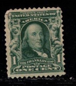 USA Scott # 300 Used - Very Light Cancel