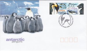 Australian Antarctic Terr. # L115-116, Penguins, First Day Cover