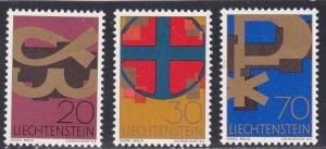 Liechtenstein # 426-428, Christian Symbols, LH, 1/3 Cat.