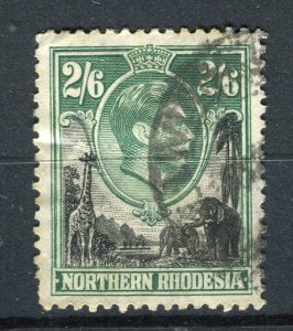 N.RHODESIA; 1938 early GVI pictorial issue fine used Shade of 2s. 6d. value