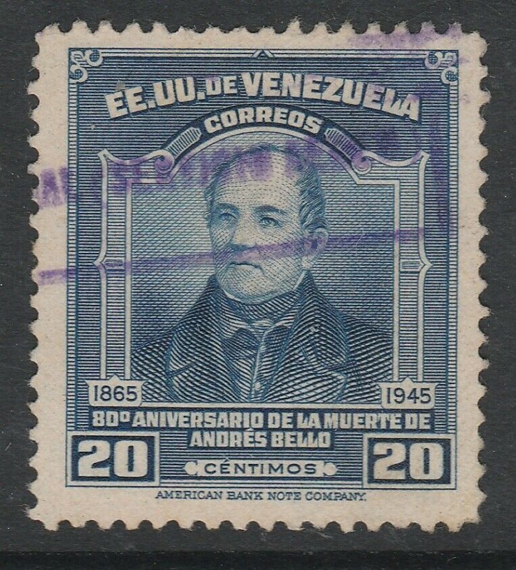 Venezuela 1946 20c used South America A4P53F34