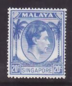 Singapore-Sc#13- id9-unused og NH 20c ultra KGVI-1952-