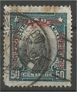 CHILE, 1928  used 50c Overprint Scott C19