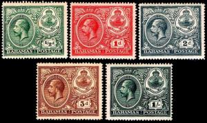 BAHAMAS OGLH #65-69 COMMEMORATIVE PEACE TIME SET - 1920 - VF - $34.25 (ESP#2938)