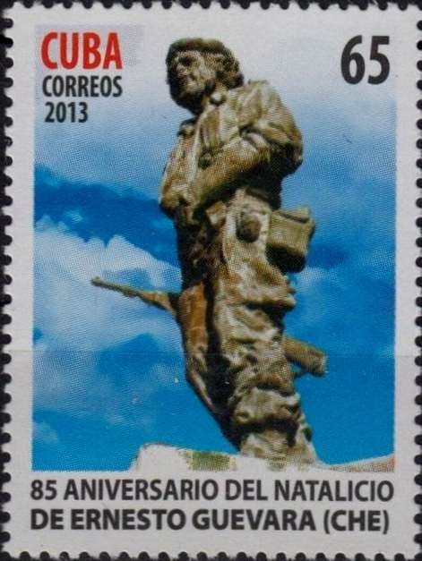 CUBA Sc# 5418  ERNESTO  CHÉ GUEVARA guerrilla warrior STATUE monument 2013  MNH