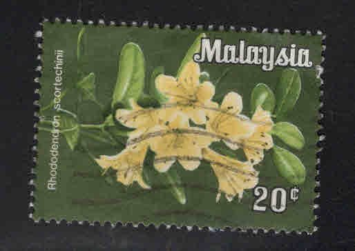 Malaysia Scott 196a Used 1983 Orchid Flower stamp No Watermark