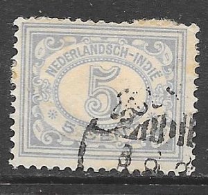 Netherlands Indies 114: 5c Numeral, used, F-VF