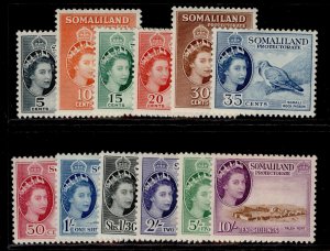 SOMALILAND PROTECTORATE QEII SG137-148, complete set, M MINT. Cat £120.