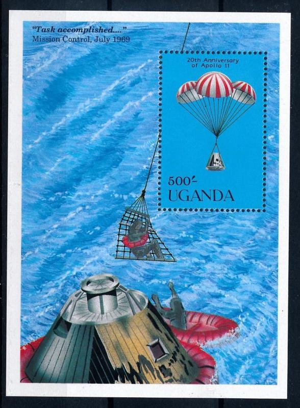 [64395] Uganda 1989 Space Travel Weltraum Apollo 11 Souvenir Sheet MNH