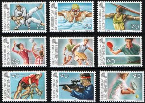 Liechtenstein # 1142 - 1150 MNH