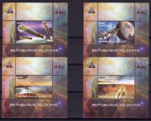 Chad 2009 Space 40th anniversary of Apollo 11/Ares/Orion 4 S/S PERFORATED MNH