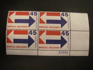 Scott E22, 45c Special Delivery, PB4 #31504 LR, MNH Beauty