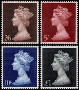 ✔️ GREAT BRITAIN 1969 - QE MACHINS - SC. MH18/MH21 ** MNH OG [GB0570]